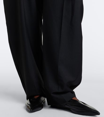 Pleated wool and mohair barrel-leg pants - Rohe - Modalova
