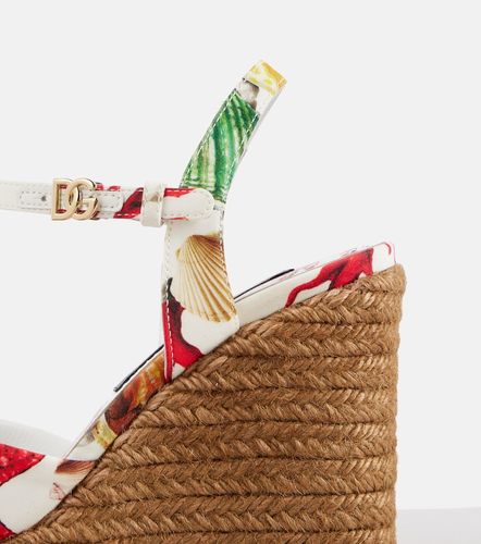 Sandali espadrillas Capri Cava con zeppa - Dolce&Gabbana - Modalova