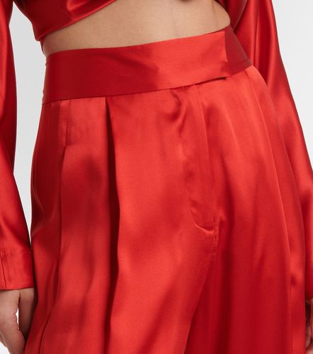 Pantalones anchos de satén de seda - The Sei - Modalova