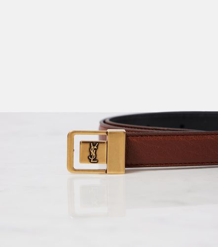 La 66 slim leather belt - Saint Laurent - Modalova