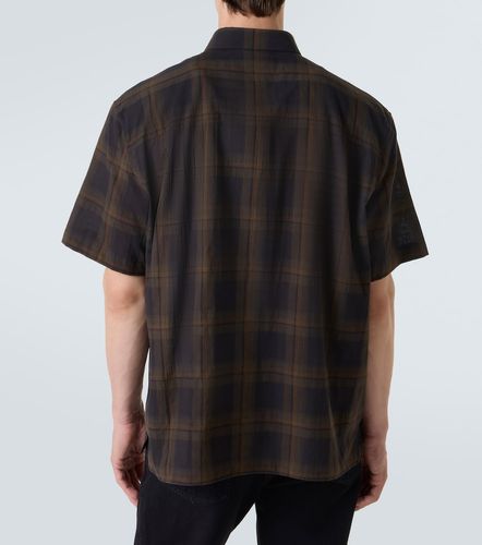Camisa de gasa de algodón a cuadros - Saint Laurent - Modalova