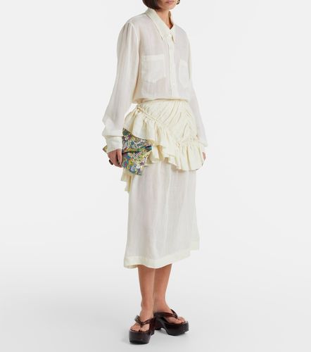 Dries Van Noten Midirock aus Ramie - Dries Van Noten - Modalova