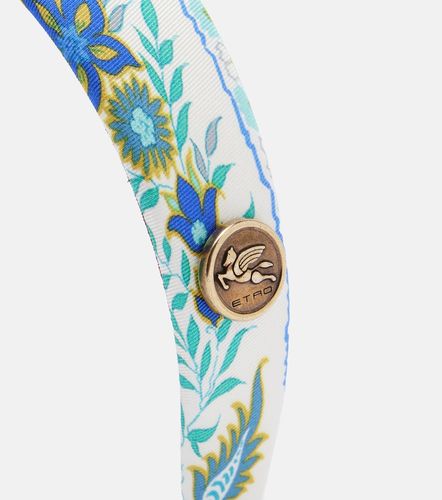 Diadema de seda floral con Pegaso - Etro - Modalova