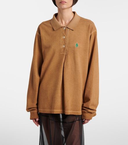 Polo oversized de piqué de algodón - Prada - Modalova