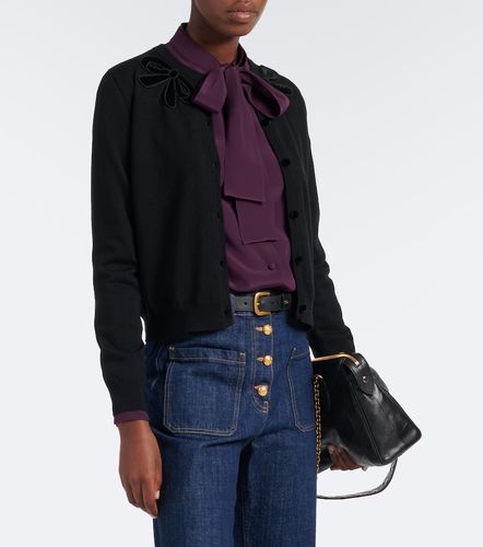 Embroidered virgin wool cardigan - Valentino - Modalova