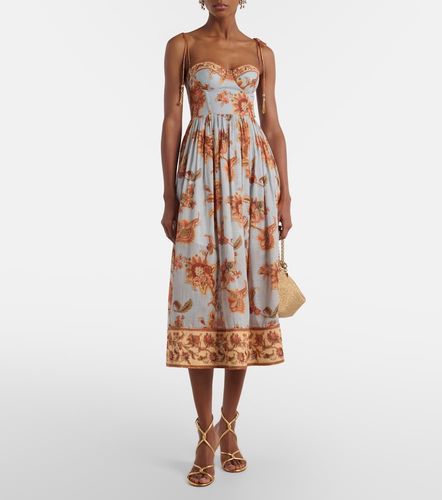 Vestido bustier Aster de algodón estampado floral - Zimmermann - Modalova
