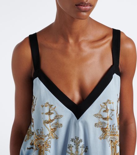 Printed asymmetric cotton top - La DoubleJ - Modalova