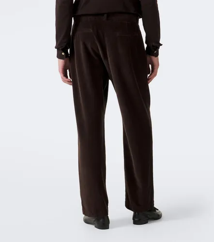 Pantaloni Tuxo a gamba larga in cotone con pinces - The Row - Modalova