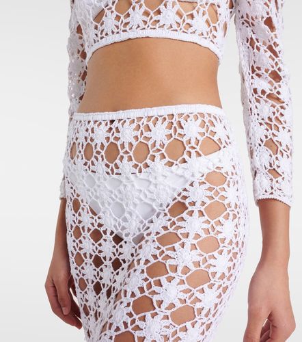 Gonna midi Rosette in crochet di cotone - Anna Kosturova - Modalova