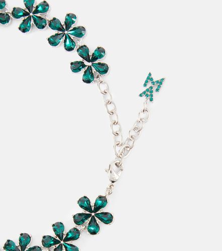 Crystal-embellished anklet - Amina Muaddi - Modalova