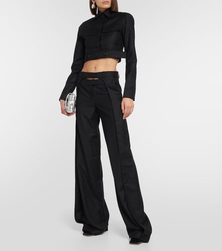 Giacca cropped Myca in lana - Aya Muse - Modalova
