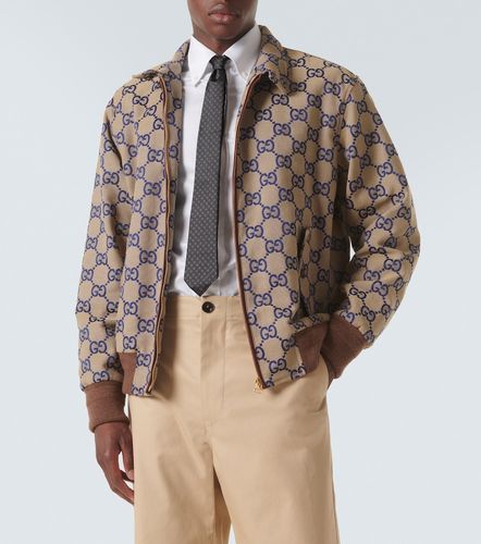 Corbata Horsebit de jacquard de seda - Gucci - Modalova