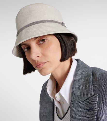 Cappello da pescatore in canvas di lino - Brunello Cucinelli - Modalova