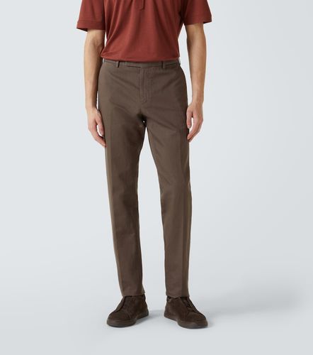Pantaloni chino in cotone e lino - Zegna - Modalova