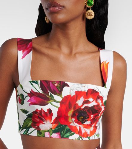 Bralette aus Baumwollpopeline - Dolce&Gabbana - Modalova