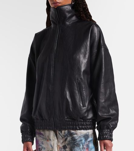 Acne Studios Logo leather jacket - Acne Studios - Modalova