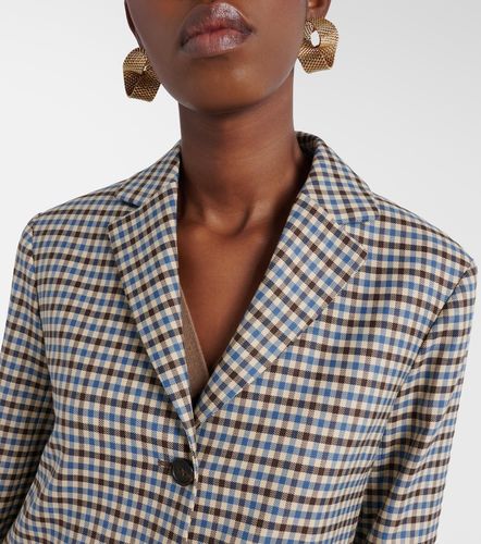 Blazer Nadia in lana e cotone a quadri - 'S Max Mara - Modalova