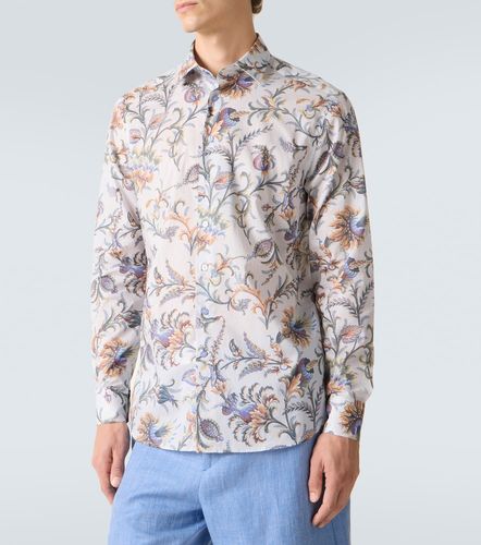 Camicia in cotone con stampa floreale - Etro - Modalova