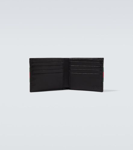 Web Trademark leather bifold wallet - Gucci - Modalova