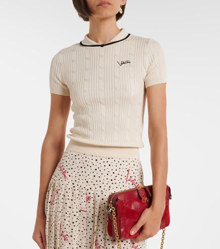 Valentino Top aus Rippstrick - Valentino - Modalova