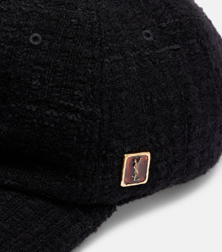 Wool tweed baseball cap - Saint Laurent - Modalova