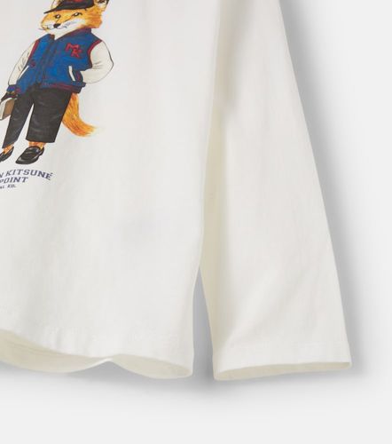 X Maison Kitsuné camiseta de jersey de algodón estampada - Bonpoint - Modalova