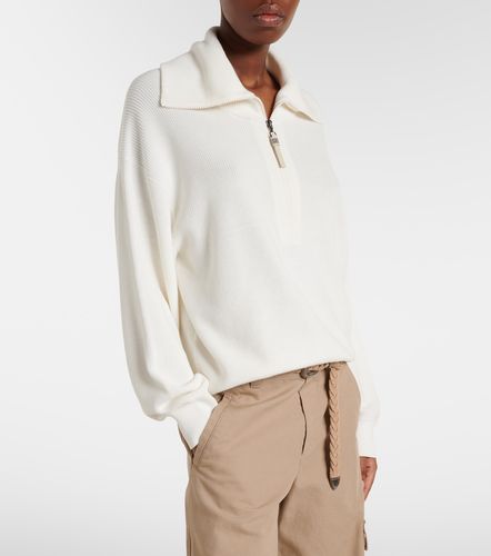Jersey oversized de algodón con cuentas Monili - Brunello Cucinelli - Modalova