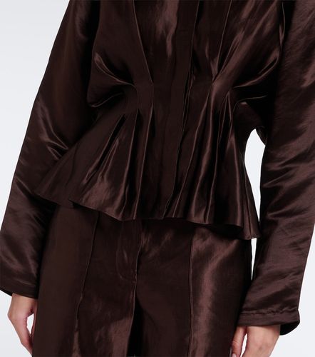 Blusa Erin in lino e seta plissé - Joseph - Modalova
