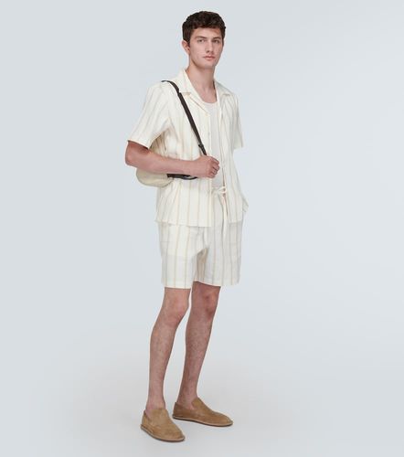 Commas Striped linen-blend shorts - Commas - Modalova