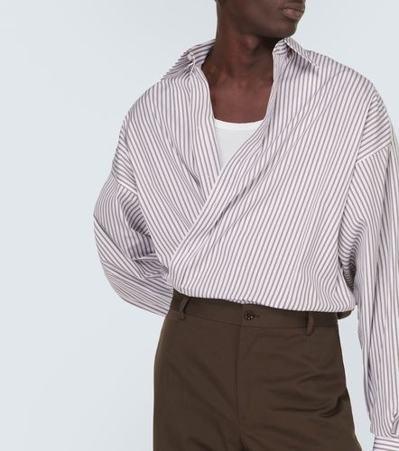 Camicia in popeline di cotone a righe - Dolce&Gabbana - Modalova