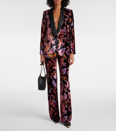 Blazer de terciopelo con paisley - Etro - Modalova