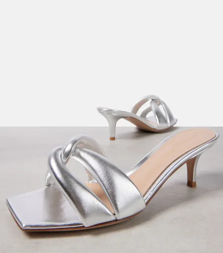 Amour metallic leather mules - Gianvito Rossi - Modalova
