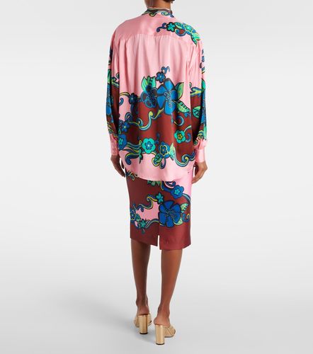 Alémais Camisa de satén de seda floral - Alemais - Modalova