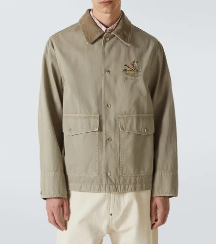 Embroidered cotton twill field jacket - Burberry - Modalova