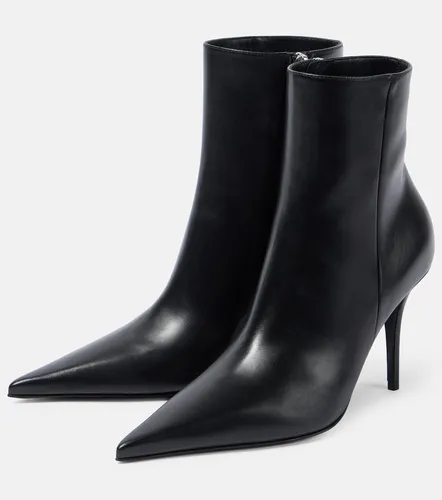 Barbara 90 leather boots - Amina Muaddi - Modalova