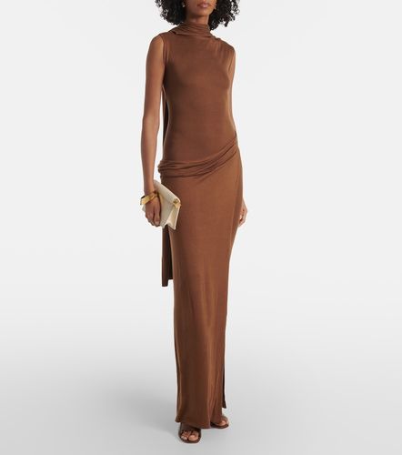 Nou draped silk-blend maxi dress - Aya Muse - Modalova