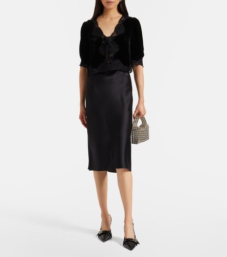 Rixo Top Ursula aus Samt mit Spitze - Rixo - Modalova