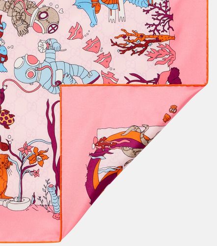 Gucci Printed silk twill scarf - Gucci - Modalova