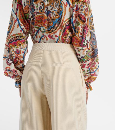 Pantalones anchos de pana de algodón - Etro - Modalova