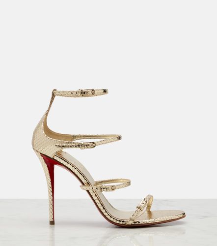 Millenium snake-effect leather sandals - Christian Louboutin - Modalova