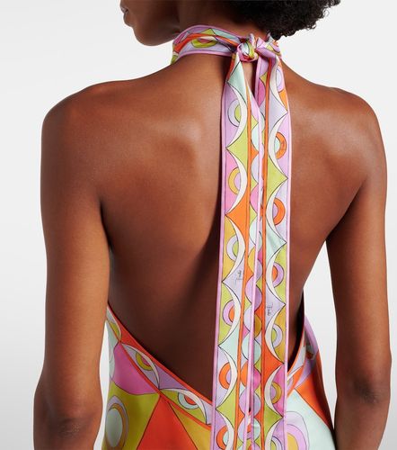 Pucci Occhi silk twill midi dress - Pucci - Modalova