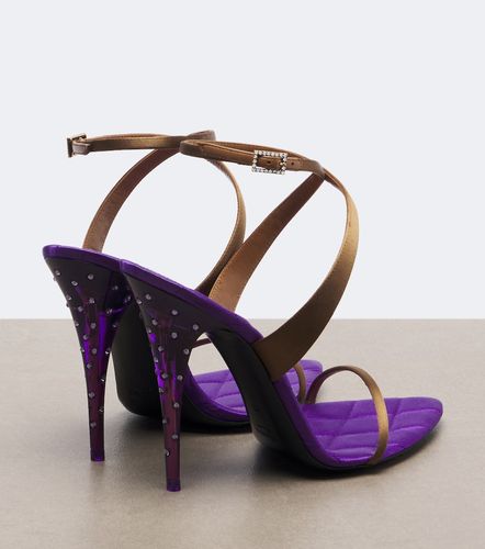 Ivresse embellished crepe satin sandals - Saint Laurent - Modalova