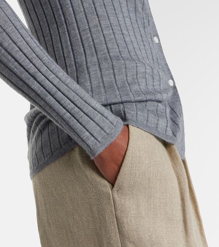 Cardigan in cashmere e seta a coste - Toteme - Modalova
