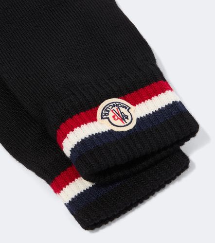 Moncler Logo wool gloves - Moncler - Modalova