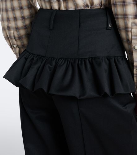 Ganni Ruffled straight pants - Ganni - Modalova