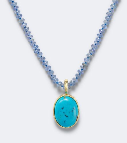 Collana Hidden Gem in 18kt con tanzaniti e turchese - Octavia Elizabeth - Modalova