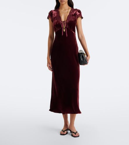 Midikleid Amari aus Samt mit Spitze - Rixo - Modalova
