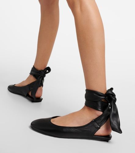 Cloe leather slingback flats - The Attico - Modalova