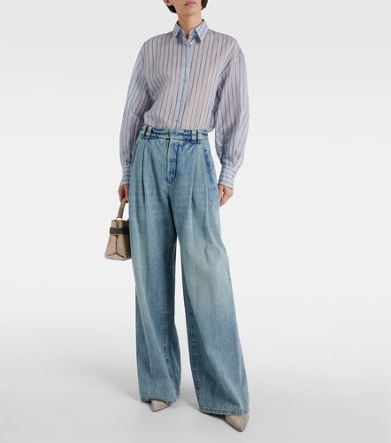 Jeans a gamba larga e vita alta - Brunello Cucinelli - Modalova