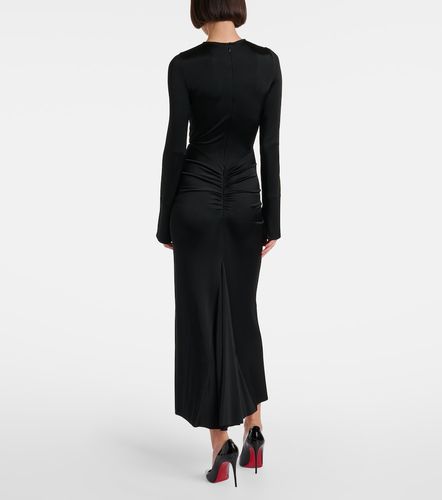 Abito midi con ruches - Victoria Beckham - Modalova